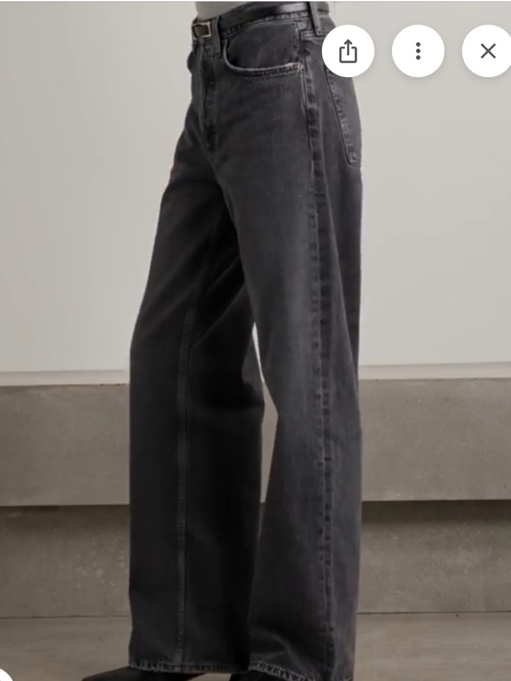 Agolde Arc women’s Black Straight Jeans - Picture 7 of 9